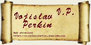 Vojislav Perkin vizit kartica